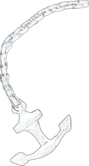 Anchor on a chain Anchor on a chain