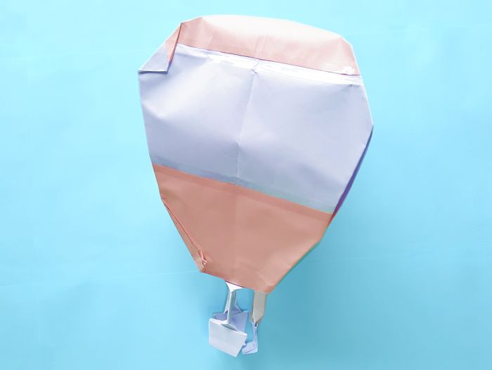 Origami luchtballon vouwen