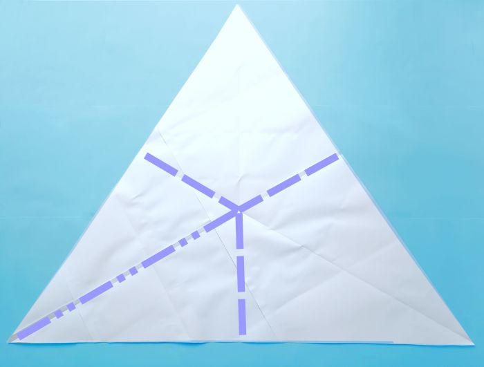 Origami luchtballon vouwen