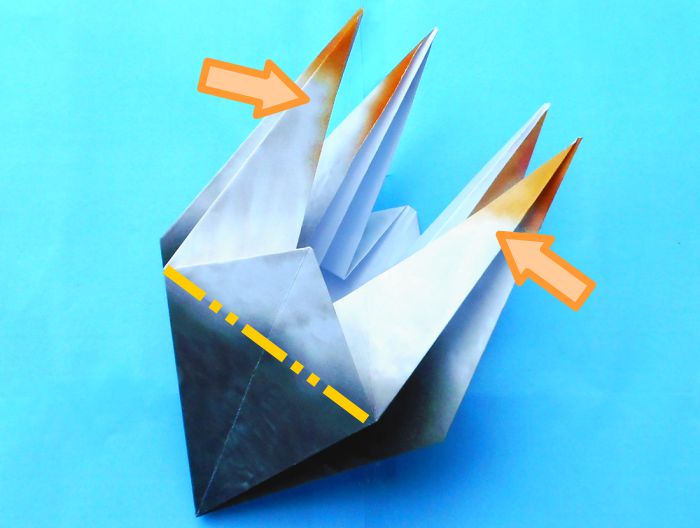 Origami Albatros vouwen