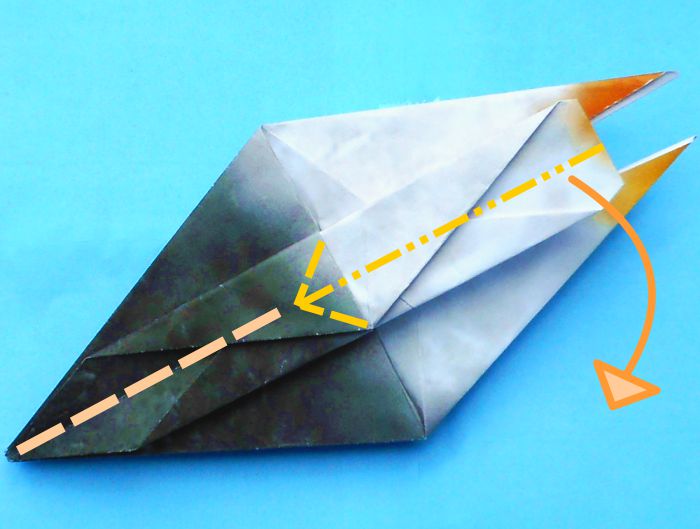 Origami Albatros vouwen