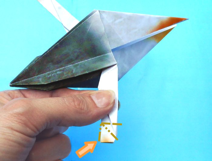 Origami Albatros vouwen