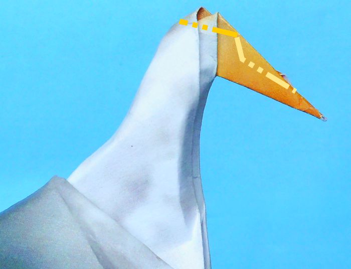 Origami Albatros vouwen