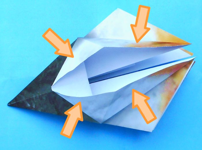 Origami Albatros vouwen Origami Albatros vouwen