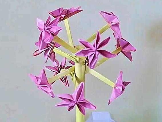 Make an Origami Allium Flower