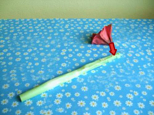 Origami Amaryllis maken