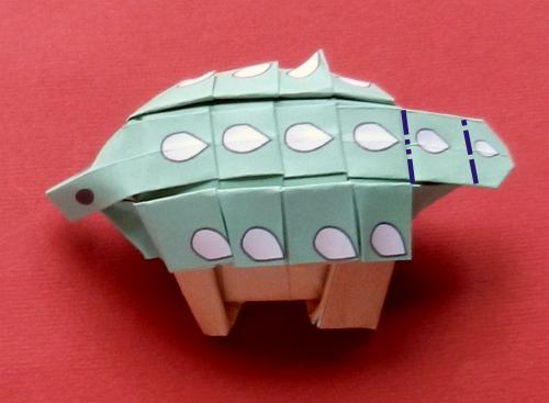 origami Ankylosaurus diagrams