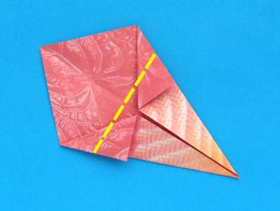 Origami Anthurium bloem maken