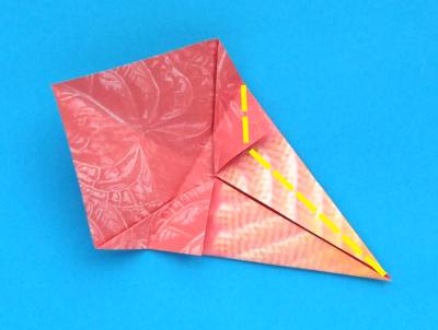 Origami Anthurium bloem maken