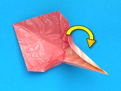 Origami Anthurium bloem maken