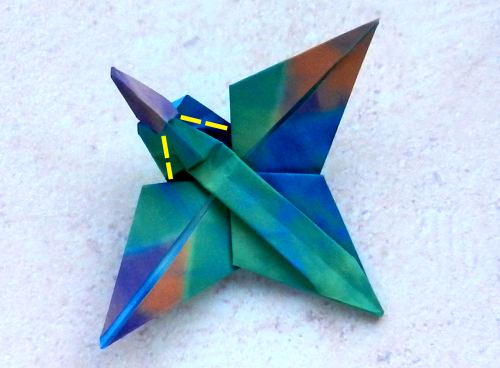 Origami archaeopteryx dinosaur folding instructions