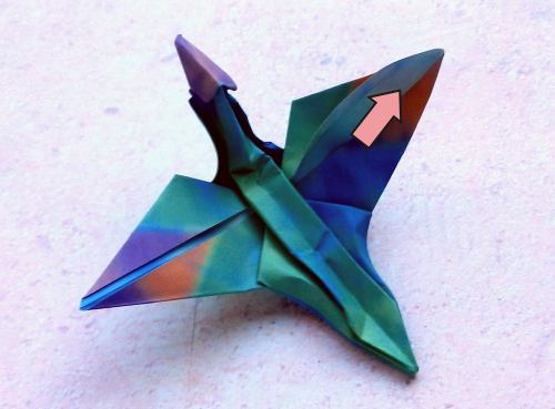 Origami archaeopteryx dinosaur folding instructions