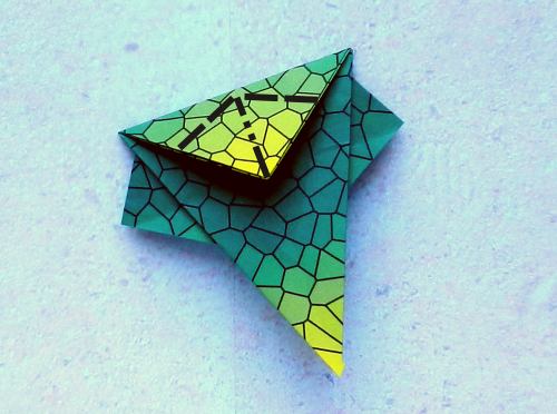 Origami Archelon folding instructions