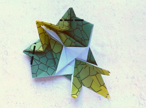 Origami Archelon folding instructions