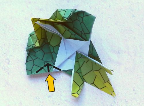 Origami Archelon folding instructions