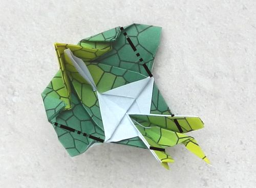 Origami Archelon folding instructions