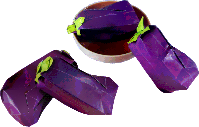 Origami Aubergines