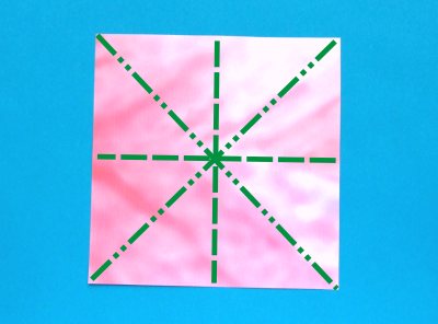 origami paper for folding an azalea flower