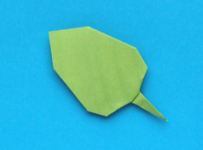 leaf of an origami azalea leaf of an origami azalea