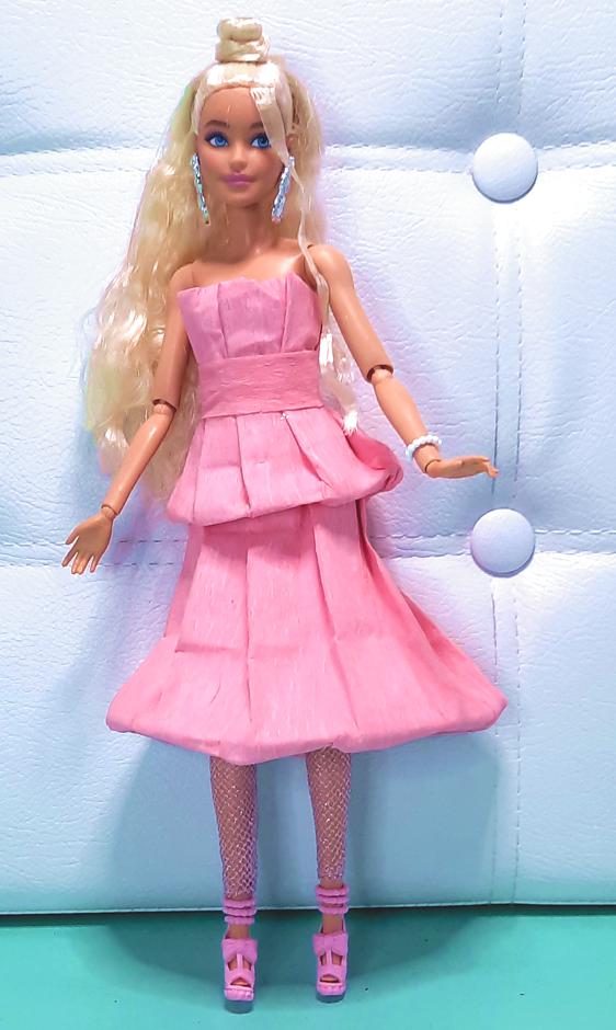 Ballonjurk van crepepapier Ballonjurk van crepepapier