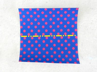 polka dot paper for folding an origami balloon skirt