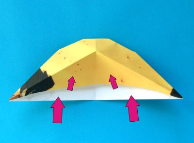 diagrams for folding an origami banana