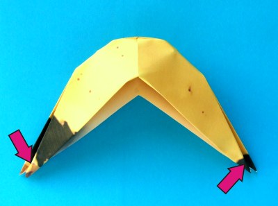 diagrams for folding an origami banana