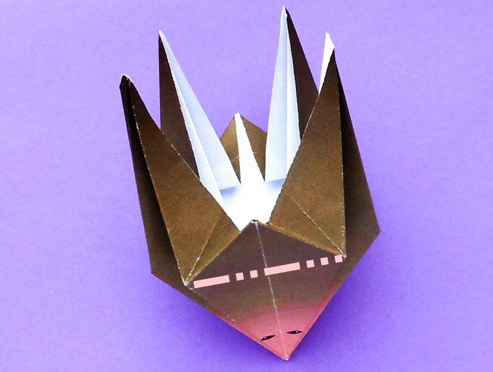 Origami Vleermuis vouwen Origami Vleermuis vouwen