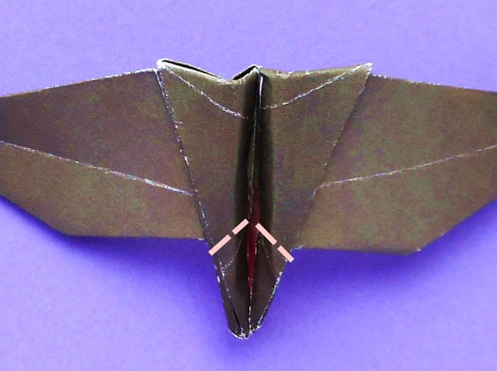 Origami Vleermuis vouwen Origami Vleermuis vouwen