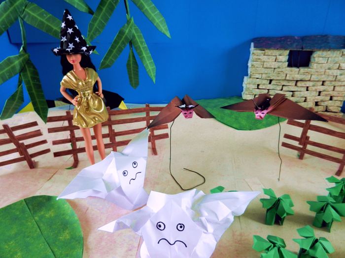 Origami Vleermuizen en spoken Origami Vleermuizen en spoken