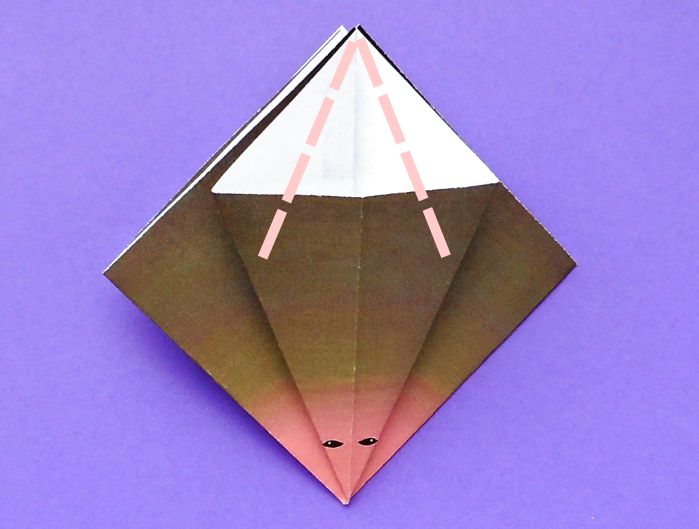 Origami Vleermuis vouwen