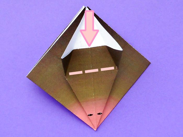Origami Vleermuis vouwen Origami Vleermuis vouwen