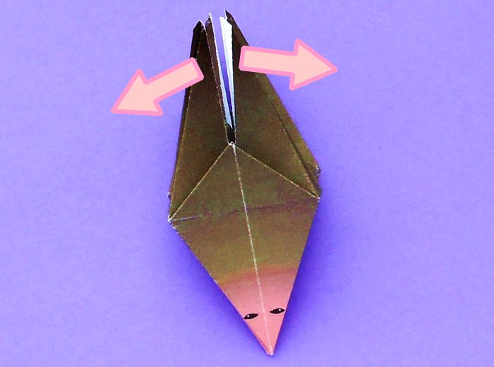 Origami Vleermuis vouwen Origami Vleermuis vouwen