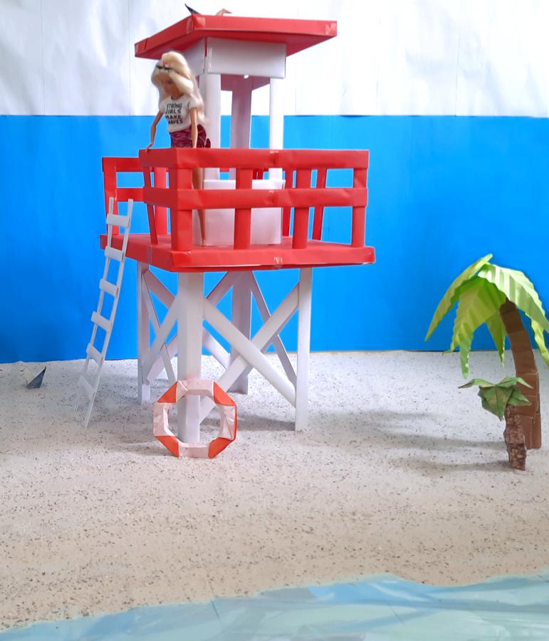 Poppenhuis strandwacht toren