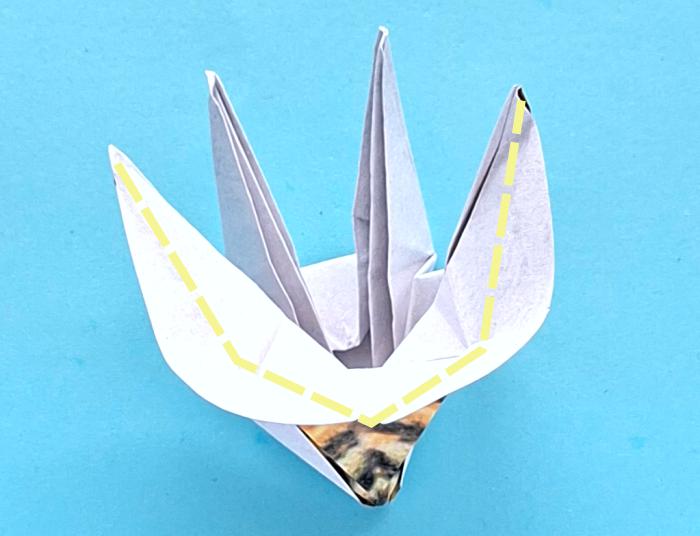 Origami Bij vouwen