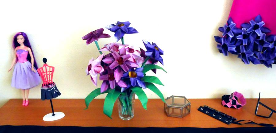 Origami Bellflowers Origami Bellflowers