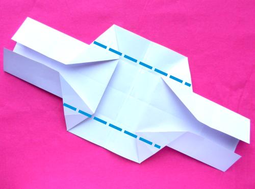 Make a paper Origami birdhouse