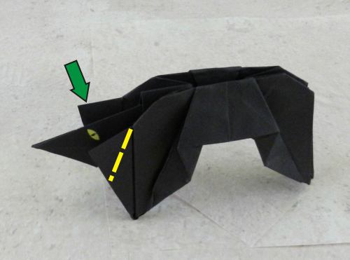 origami black cat folding diagrams