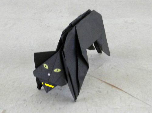 origami black cat folding diagrams