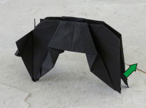 origami black cat folding diagrams