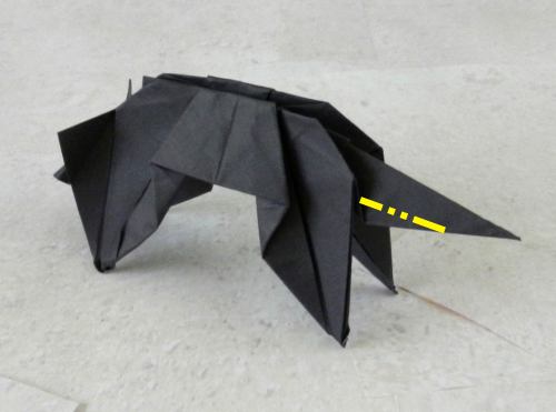 origami black cat folding diagrams