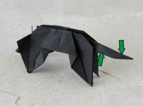 origami black cat folding diagrams