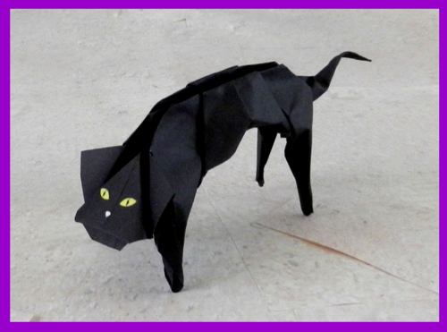 origami black cat