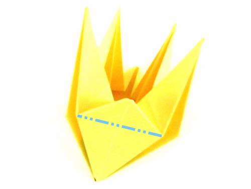 Fold paper Origami Black Eyed Susan flowers Fold paper Origami Black Eyed Susan flowers