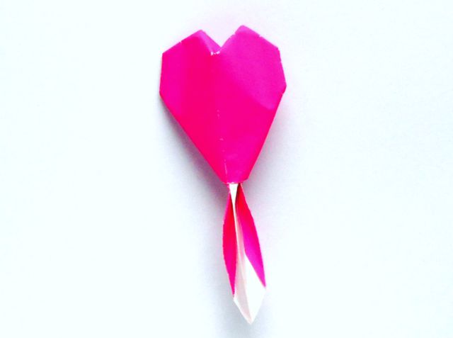 Origami Bleeding Heart Origami Bleeding Heart