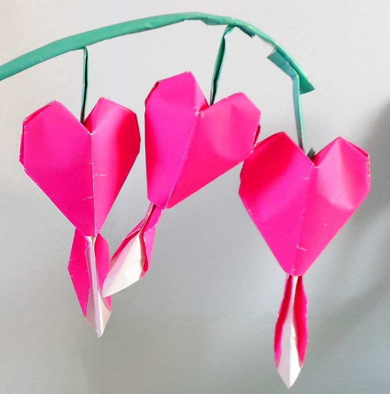 Origami Bleeding Hearts