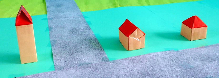 Origami houses