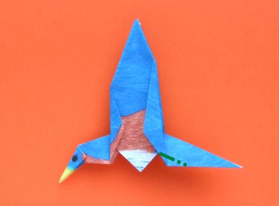 Origami Vogel vouwen