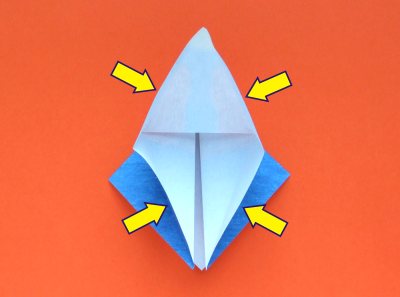 Origami Vogel vouwen