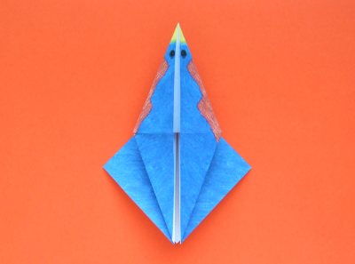 Origami Vogel vouwen